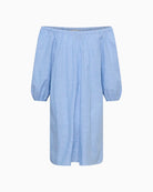 My Essential Wardrobe Skye dress in blue front view