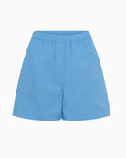 My Essential Wardrobe Sunna blue shorts front view
