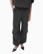 My Essential Wardrobe Tasma Track Pant dark grey front view