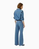 My Essential Wardrobe The Lara 115 Pant light denim back view