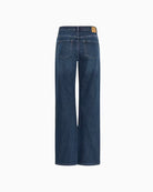 My Essential Wardrobe The Louis High Wide Jeans in Dark Denim five-pocket detail