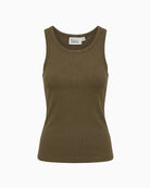 My Essential Wardrobe The Mandy Top olive front view