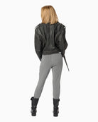 My Essential Wardrobe The Sweat Pant in Grey back view