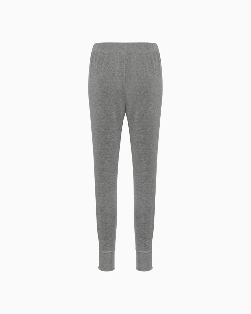 My Essential Wardrobe The Sweat Pant in Grey back fabric detail