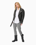 My Essential Wardrobe The Sweat Pant in Grey front view