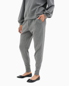 My Essential Wardrobe The Sweat Pant in Grey side view