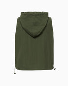 My Essential Wardrobe green sleeveless waistcoat back view