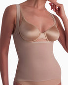 Naomi & Nicole Unbelievable Comfort Step-In Torsette in nude front view