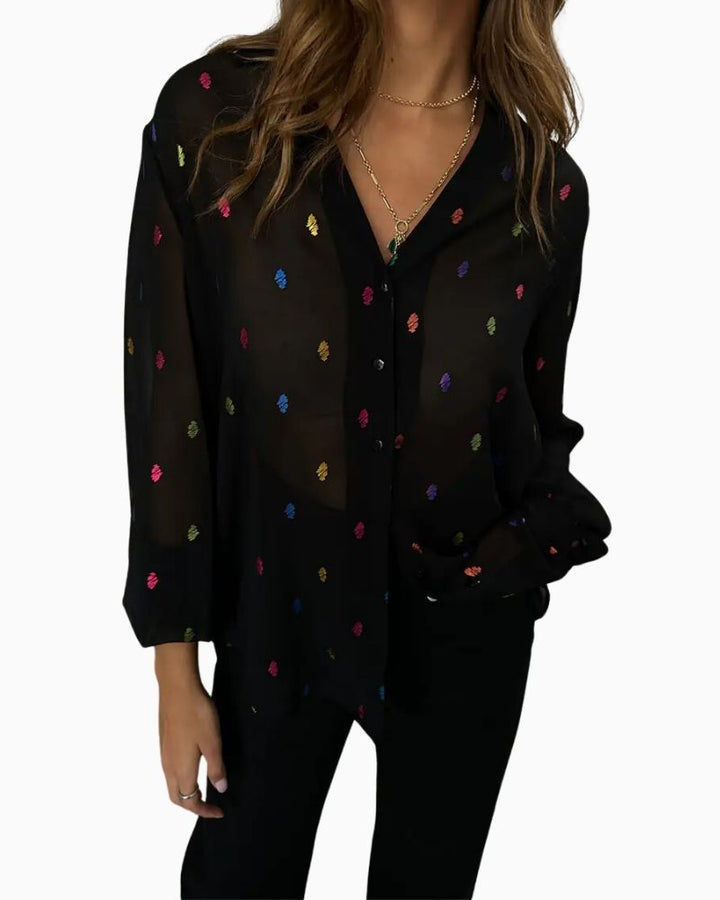 Never Fully Dressed - Multi Spot Miley Shirt 