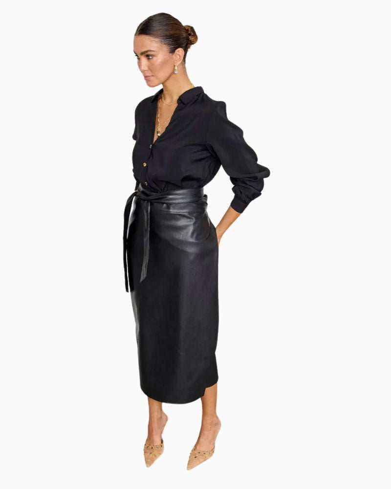 Never Fully Dressed - Vegan Leather Jaspre Skirt 