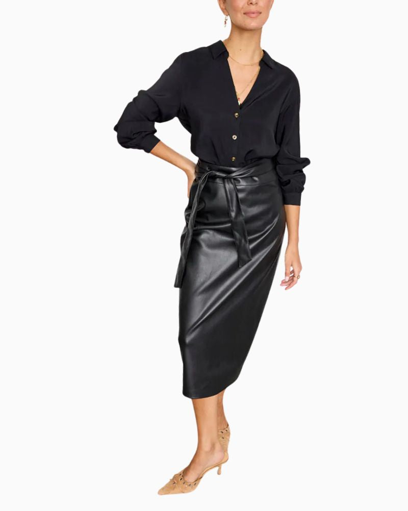 Never Fully Dressed - Vegan Leather Jaspre Skirt 