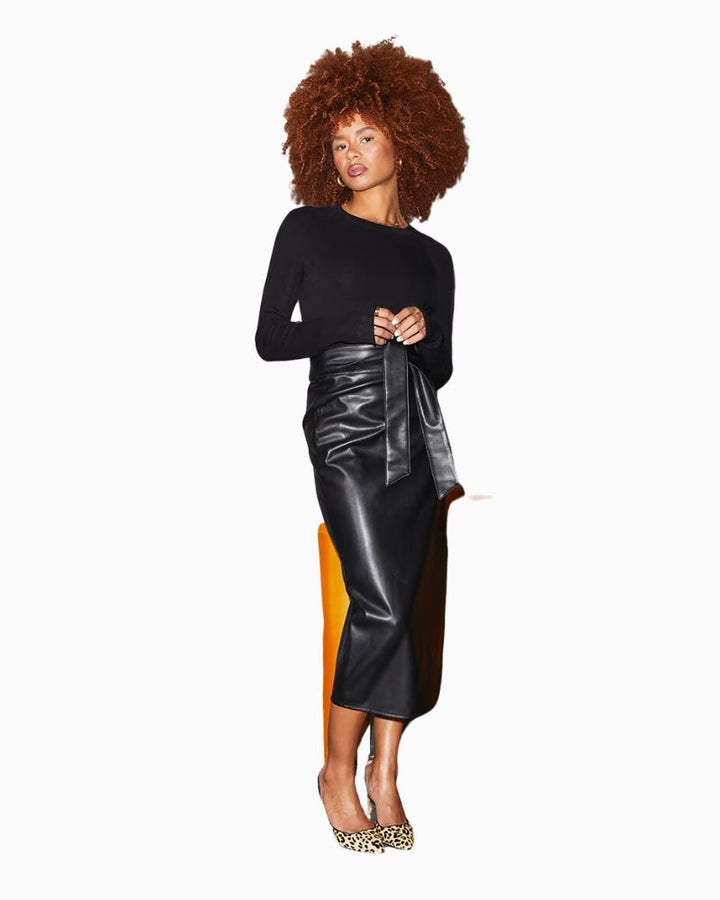 Never Fully Dressed - Vegan Leather Jaspre Skirt 