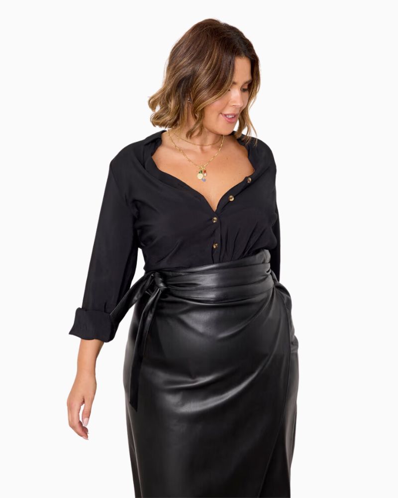 Never Fully Dressed - Vegan Leather Jaspre Skirt 