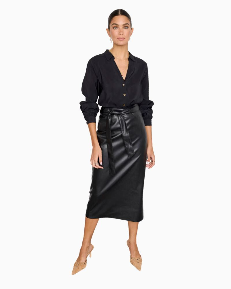 Never Fully Dressed - Vegan Leather Jaspre Skirt 