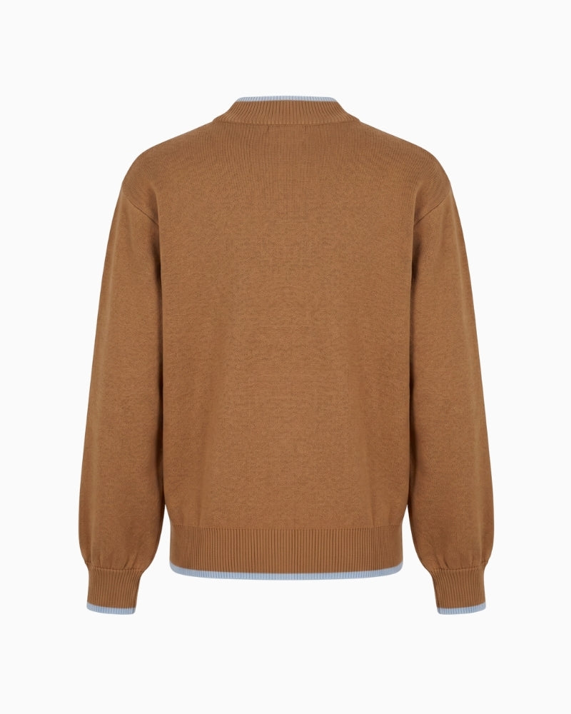 Never Fully Dressed Amore Astrid Cardigan in Camel back view