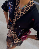 Never Fully Dressed Amore Astrid Cardigan in black cuff detail