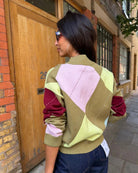 Never Fully Dressed Argyle Anna Jumper in Multi back view