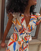 Never Fully Dressed Banana Kerri Top in Cream neckline detail