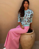 Never Fully Dressed Blue Sun Hollie Cardigan full seated view