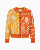 Never Fully Dressed Cairo Cherly Cardi orange floral front view