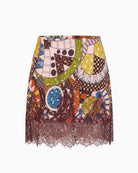 Never Fully Dressed Casablanca Mini Maeva Skirt in Brown front view
