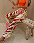 Never Fully Dressed Cirque Cargo Naomi Trousers in multi side view