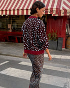 Never Fully Dressed Deer Cardigan in brown back view