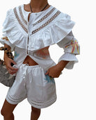 Never Fully Dressed Dreamer Willa top white sleeve detail