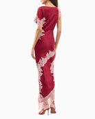 Never Fully Dressed Fearne Dress in Burgundy back view