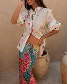 Never Fully Dressed Morocco Charms Marley Shirt white front view