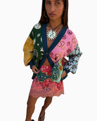 Never Fully Dressed Morocco Martha Knit Cardigan in Multi upper body detail
