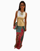 Never Fully Dressed Pastel Morocco Dorris Skirt multi color print styled outfit