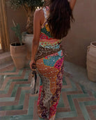 Never Fully Dressed Pastel Morocco Dorris Skirt multi print back view