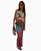 Never Fully Dressed Pastel Morocco Dorris Skirt multi print styled outfit