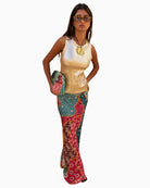 Never Fully Dressed Pastel Morocco Dorris Skirt multi color print styled outfit