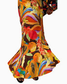 Never Fully Dressed Rio A-Symmetric Skirt in Multi asymmetric hem detail