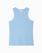 Never Fully Dressed ribbed tank top pale blue front view