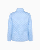 Normann reversible jacket blue cream plain blue side back view
