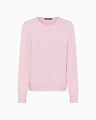 Olsen soft pink fine knit pullover front view – Áines Boutique