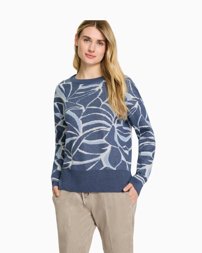 Olsen cotton acrylic blend long sleeve pullover