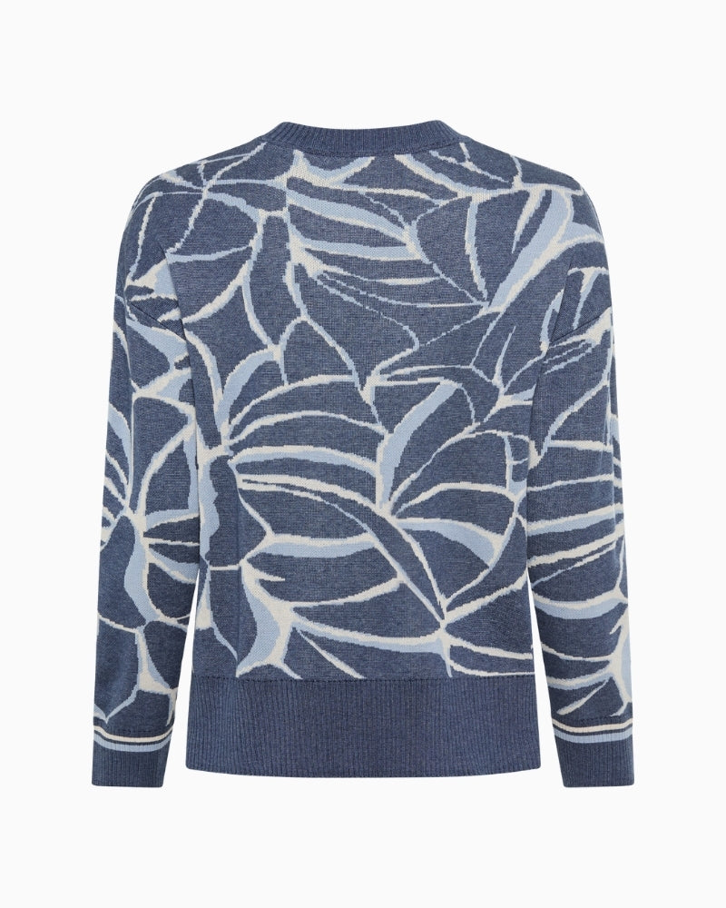 Back view of cotton acrylic pullover by Olsen