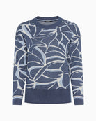 Front view of lightweight cotton acrylic knit jumper