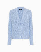 Olsen melange knit cardigan front view– Áines Boutique