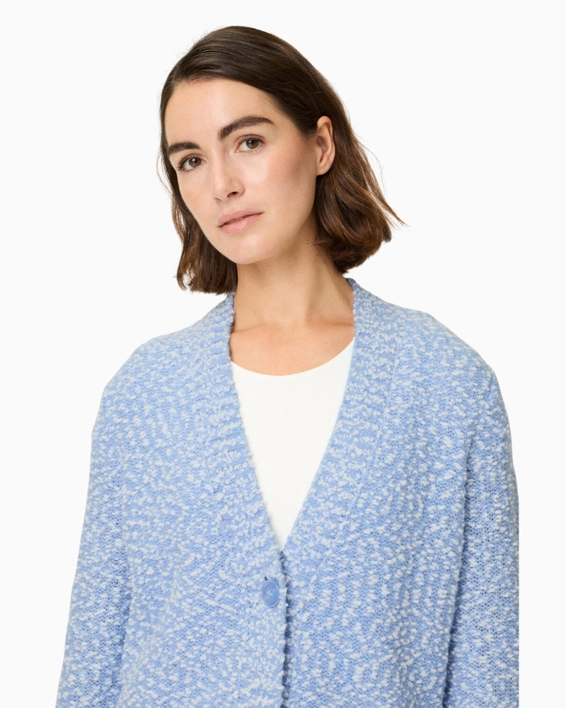 Olsen cardigan V-neck and button placket detail – Áines Boutique