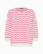 Olsen textured knit pullover close-up of wave pattern – Áines Boutique