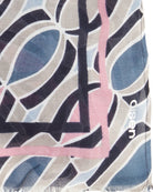 Close-up of viscose fabric weave in vintage pink