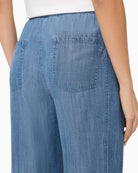 Olsen Anna Wide trousers fabric detail denim