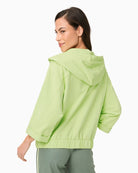 Olsen Cora Jersey Jacket lime back view