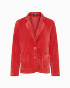 Olsen Corduroy Blazer in burnt orange front view