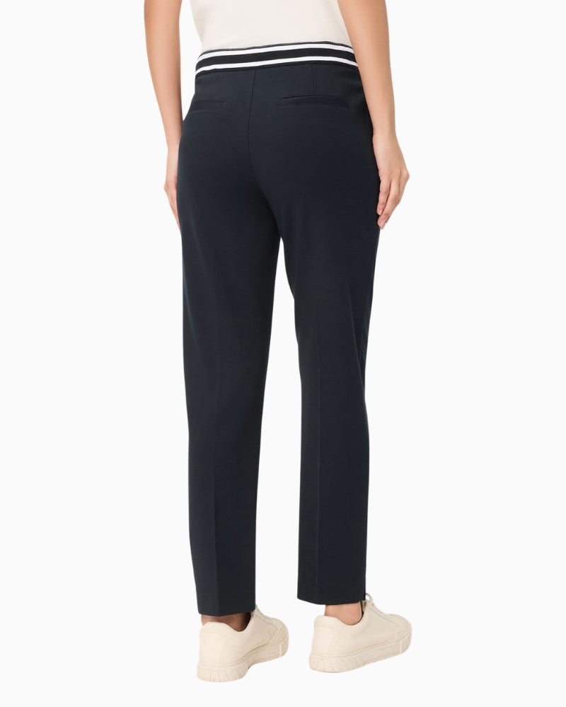 Olsen Crop Trousers in Navy back view